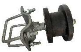 5327g Nylon Cantilever Gate Rollers Dengan Bracket Chain Link Fence Gate Wheels