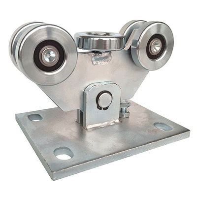 60mm rol baja galvanis geser kantilever gerbang dukungan roda