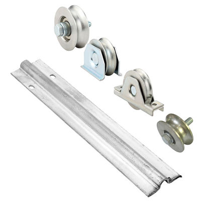 2.9m Silver Steel U Profile Sliding Gate Bottom Track Rail Untuk Pembuka Gerbang