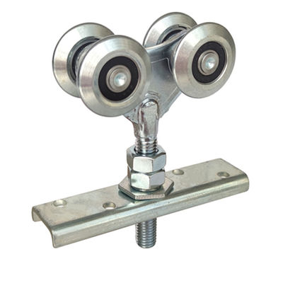 Industri Sliding Track Roller Gantung Barn Door Rail Trolley Wheel Double Dia 38mm