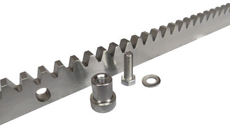 M4 Electric Sliding Gate Rack Gear Putih Galvanis Dengan Aksesoris Pemasangan