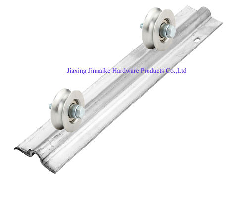 U V alur gantung pintu track roller pintu lemari ganda gantung track rel hardware
