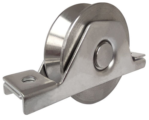 Aksesoris Sliding Gate 3 '' Steel Wheel V Groove Gate Dengan 6202 Bearing