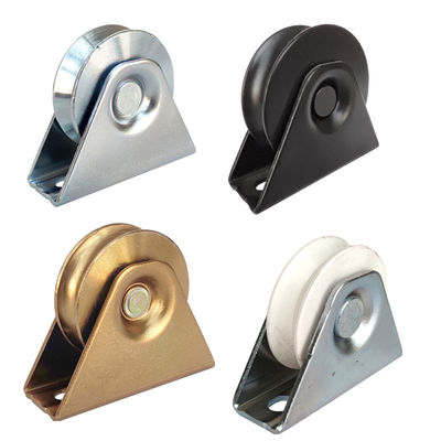 40mm Sliding Gate Wheel Internal Screw Support Pulley Dengan Channel