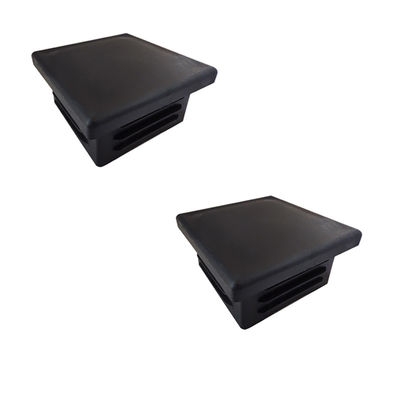 Square Tube Aluminium Fence Post Caps 4 &quot;2&quot; Atas Plastik Hitam