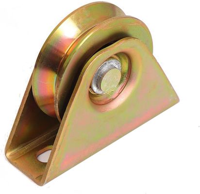 3in V Groove Sliding Rolling Gate Wheel Heavy Duty Rigid Caster Dengan Bracket