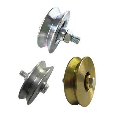 4 &quot;V Groove Sliding Gate Wheel Dengan Bantalan Ganda