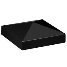 Black Matte Finish Powder Pyramid Post Caps Untuk Pagar Kayu