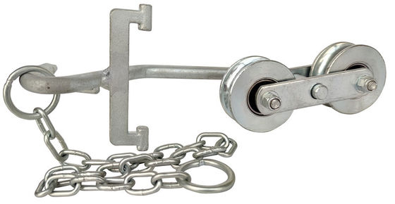 Steel Banana Cableway Roller Trolley Roller Dengan Rantai Untuk Pertanian Pisang