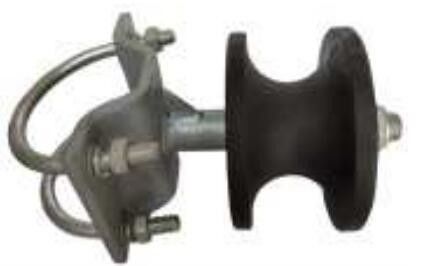 5327g Nylon Cantilever Gate Rollers Dengan Bracket Chain Link Fence Gate Wheels