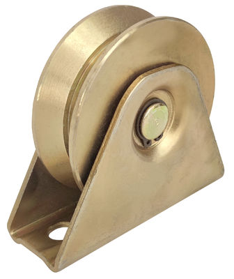 Steel Single Bearing U Groove Dengan Dukungan Braket Sliding Gate Wheel