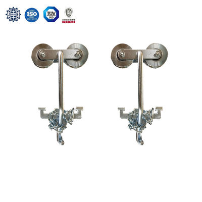 ISO9001 Galvanized Banana Cableway Roller Trolley Pulley Dengan Chains Untuk Banana Farm