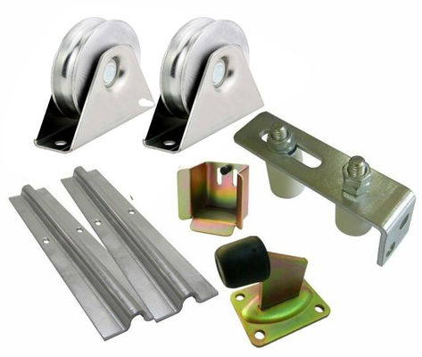 Steel Single Bearing U Groove Dengan Dukungan Braket Sliding Gate Wheel