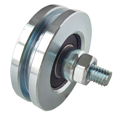 100mm Sliding Driveway Gate Wheels Roller Dengan Baut 3 &quot;4&quot; V Groove Gate Wheels