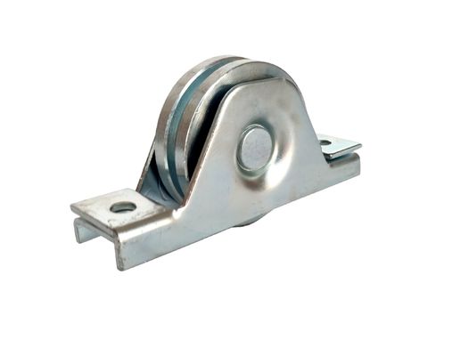 roda perangkat keras pintu geser 4 '' 101.6mm baja V alur gerbang roda bawah dengan bantalan 6202