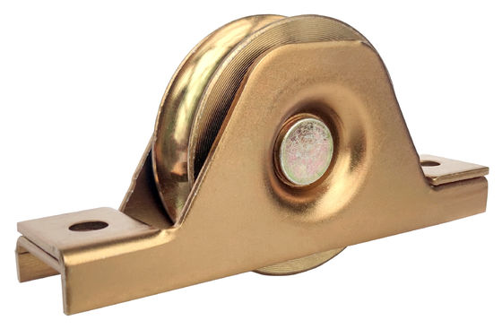 roda perangkat keras pintu geser 4 '' 101.6mm baja V alur gerbang roda bawah dengan bantalan 6202