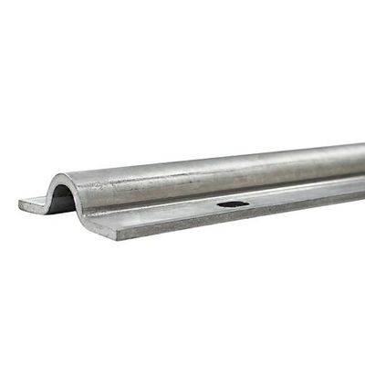 2.9m Silver Steel U Profile Sliding Gate Bottom Track Rail Untuk Pembuka Gerbang
