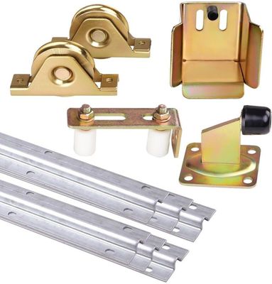 2.9m Silver Steel U Profile Sliding Gate Bottom Track Rail Untuk Pembuka Gerbang