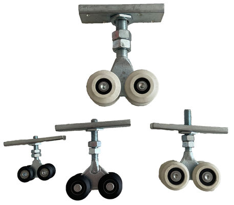25mm Sliding Door Top Track Roller Bracket 2 Atau 4 Roda 3m 100kg Beban