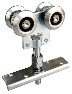 SGS IOS BV geser rol pintu gudang pertanian dan track Rail Double Wheel