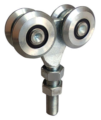 SGS IOS BV geser rol pintu gudang pertanian dan track Rail Double Wheel