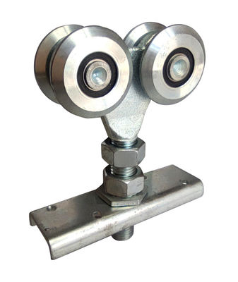 SGS IOS BV geser rol pintu gudang pertanian dan track Rail Double Wheel