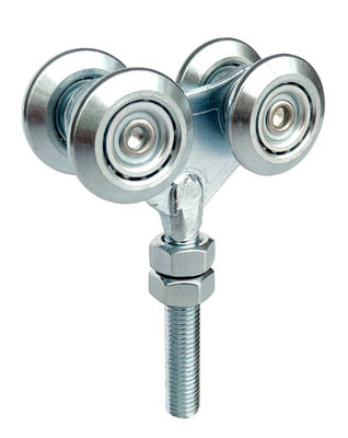SGS IOS BV geser rol pintu gudang pertanian dan track Rail Double Wheel