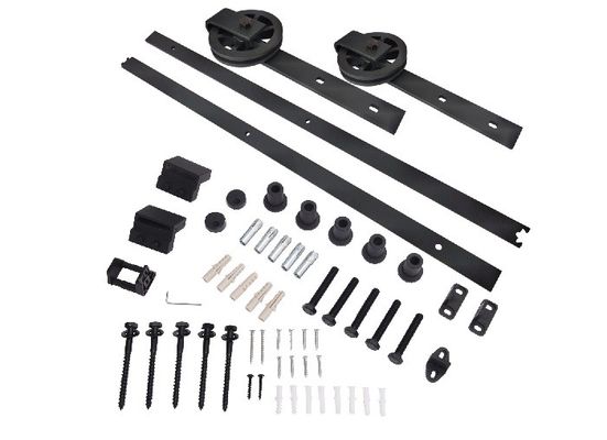 11 Kaki 12ft Barn Gate Hardware Heavy Duty Barn Door Trolley Wheels Dan Bracket Top Mount