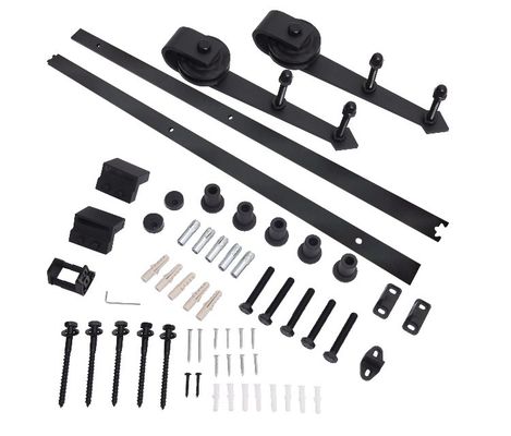 11 Kaki 12ft Barn Gate Hardware Heavy Duty Barn Door Trolley Wheels Dan Bracket Top Mount