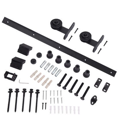 6.6 'T-Shaped Heavy Duty Barn Door Rollers Dan Track Hanging Rail Exterior