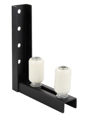 280kg Sliding Gate Guide Bracket Zinc Plated Steel Sliding Door Guide Bracket Dengan Nylon Rollers