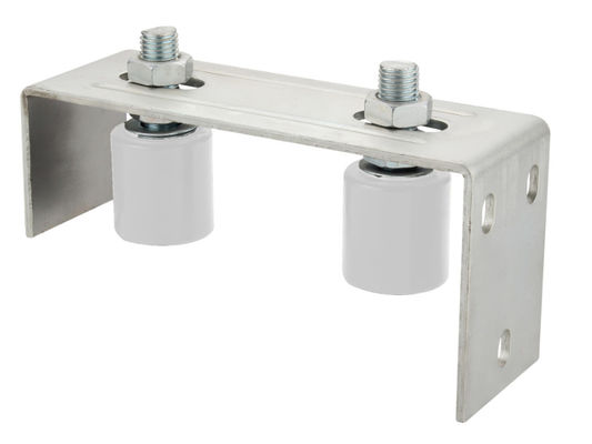 280kg Sliding Gate Guide Bracket Zinc Plated Steel Sliding Door Guide Bracket Dengan Nylon Rollers