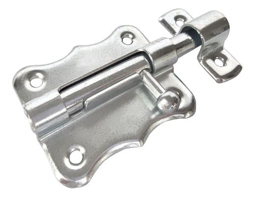 Keamanan Dua Baut Kamar Mandi Sliding Door Bolt/Gate Latch Tower Sliver Zinc Steel