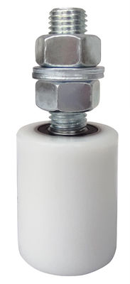 50mm Hitam Sliding Rolling Gate Guide Roller 3 &quot;6&quot; Pvc Plastic Nylon Bearing