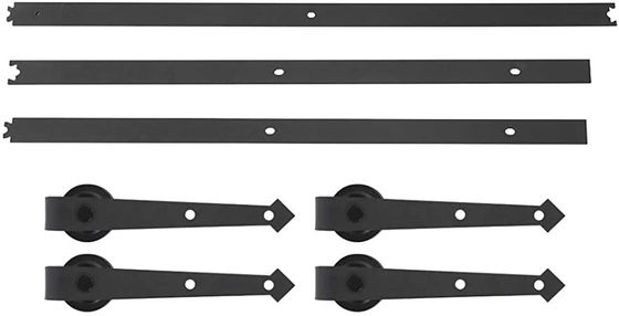 10 Foot Barn Gate Hardware Black Sliding Barn Door Hardware Rail Untuk Lemari