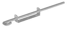 Baut Pintu Geser Tersembunyi Chrome Internal 6 "140mm