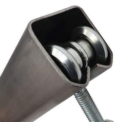 300kg Barn Bottom Aluminium Hanging Door Track All In 1 Wheel Rail Hanging Roller Track System