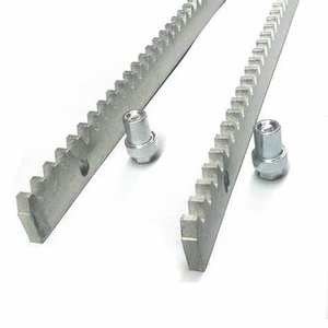 Rak Gerbang Geser otomatis 30mm x 12mm Rak baja galvanis untuk rak motor gerbang