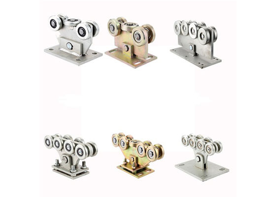 Zinc Silver Automatic Cantilever Sliding Door Roller Carriage Dengan 8 Roda 113mm