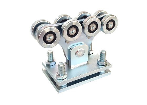 Zinc Silver Automatic Cantilever Sliding Door Roller Carriage Dengan 8 Roda 113mm