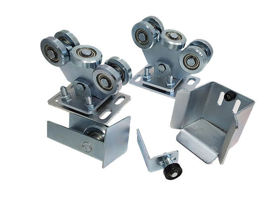 Zinc Silver Adjustable Steel Sliding Cantilever Gate Wheel Dengan 5 Cartridge 126mm