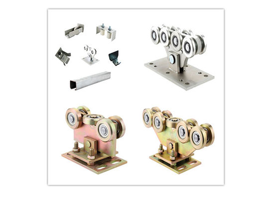 Zinc Silver Adjustable Steel Sliding Cantilever Gate Wheel Dengan 5 Cartridge 126mm