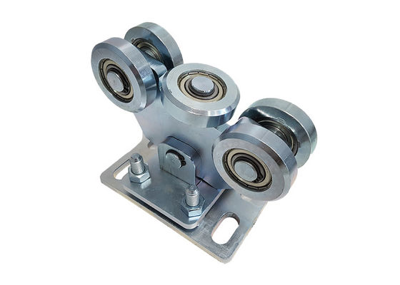 Zinc Silver Adjustable Steel Sliding Cantilever Gate Wheel Dengan 5 Cartridge 126mm