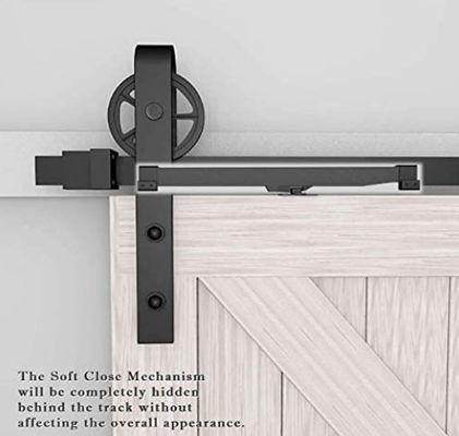 14 Ft 144 Inch Barn Gate Hardware 70-160lb Soft Close Sliding Barn Door Mekanisme Hardware
