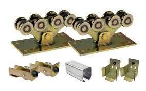 8 roda 5 roda Cantilever door hardware kit emas keperakan luar ruangan