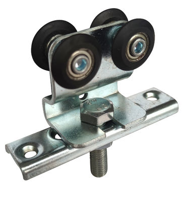 Q235 Steel Galvanized Hanging Door Roller Kit Dengan Forge Center Plate