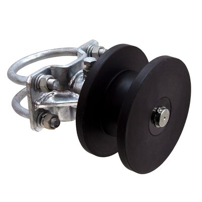 Chain Link Steel Square Nylon Cantilever Roller Untuk Gerbang Pagar