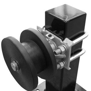 Chain Link Steel Square Nylon Cantilever Roller Untuk Gerbang Pagar