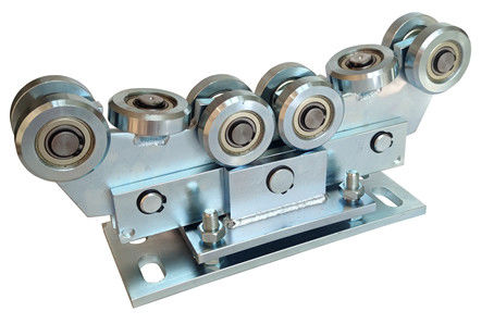 Electric Cantilever Sliding Gate Kit 10 Roda Untuk 80x80 Rail 68mm Carriage Roller Plat yang Dapat Disesuaikan