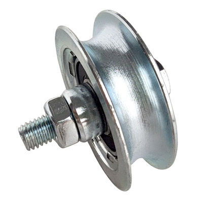 M10x55 Roda Gerbang Galvanis U Alur Bantalan Ganda Dengan Baut 68mm